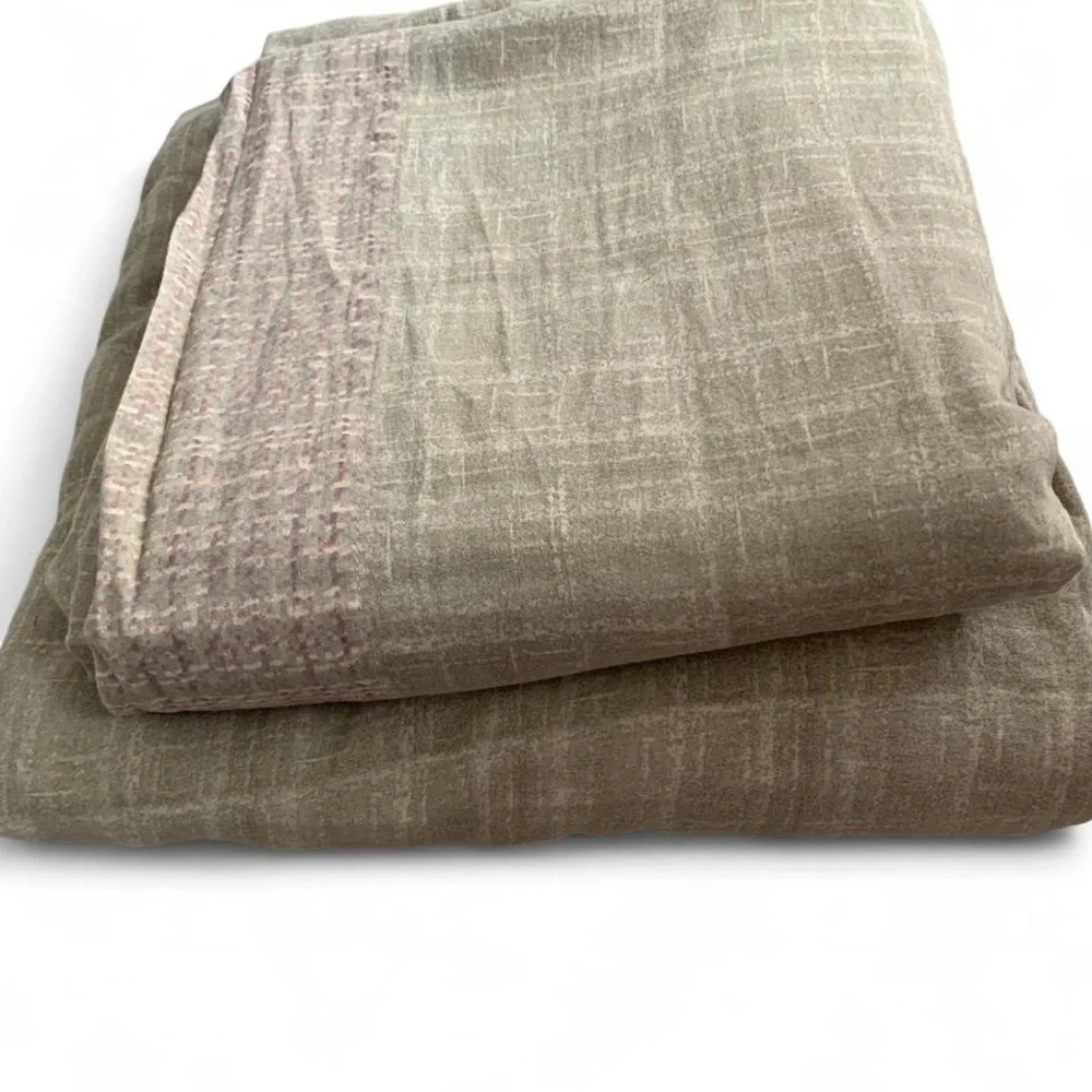 Lacoste Olive King 💯 Cotton Sheet Set Fitted Flat 2 Pillowcases